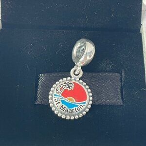 Pandora St.Maarten Exclusive Charm Beach Travel Vacation Pendant